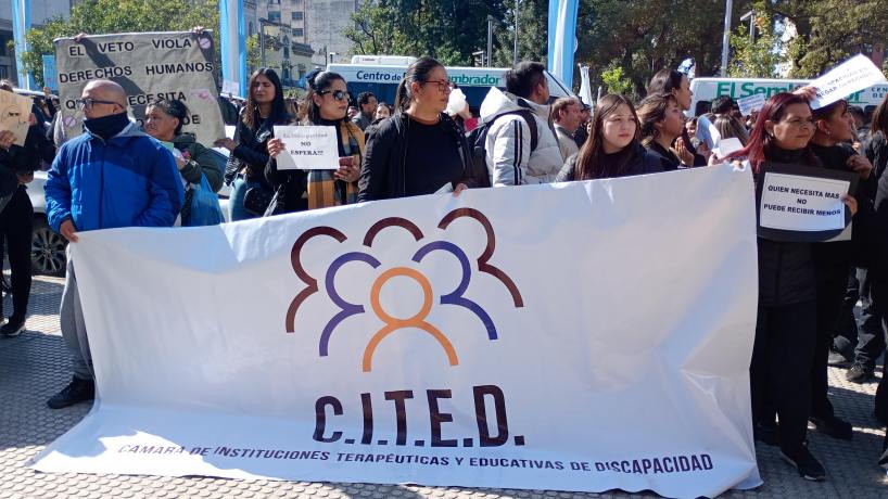 «Los logros adquiridos se pierden»: en Tucumán también se marchó contra el veto de Milei a la Ley de Discapacidad