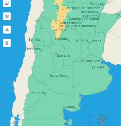 Alerta amarilla: se esperan tormentas fuertes para esta noche en Tucumán