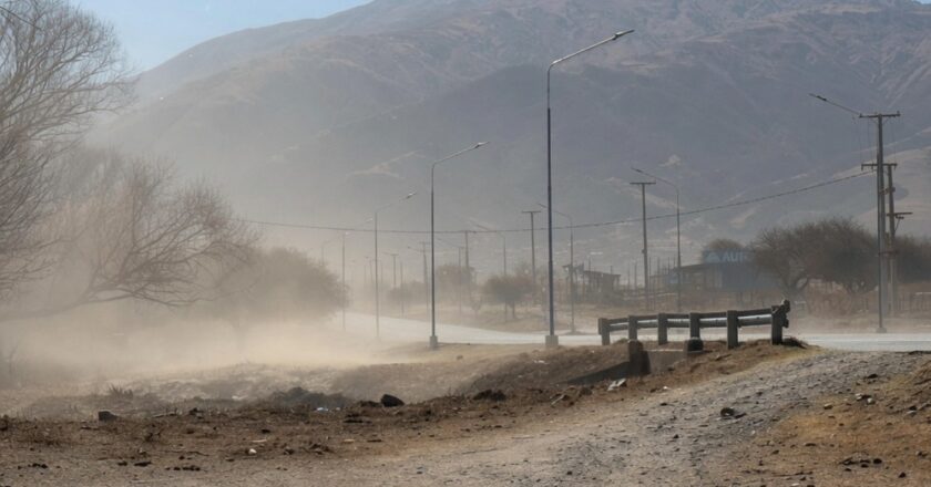 El viento Zonda se hace sentir en Tafí del Valle y en las zonas de montaña