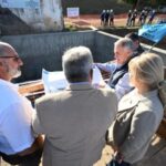 Jaldo y Chahla supervisaron las obras de renovación de las válvulas del Acueducto El Cadillal